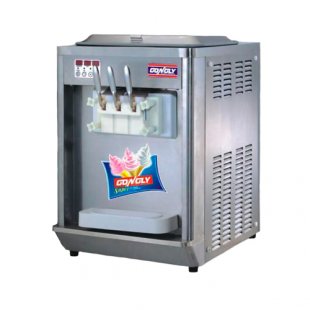 Soft ice cream freezer COOLEQ IF-3 (518x740x780mm, 11-16kg/hour, 2x7 l, stainless steel, 1.7 kW, 220V)