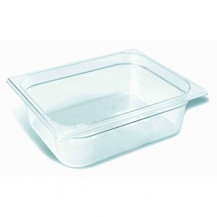 Gastronorm container without lid polycarb. GN 1/2, H-100, 325x265x100mm