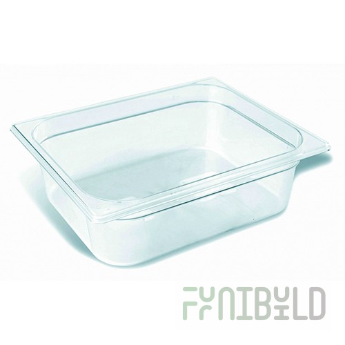 Gastronorm container without lid polycarb. GN 1/2, H-100, 325x265x100mm