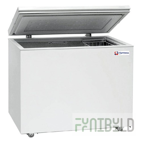 Chest freezer OPTIMA 350 B (940x814x665mm, 1 basket, -18°...-24°, with a blind lid)