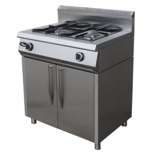 Gas stove 2-burner without oven (on stand) F2PG/600/50037 (600x800x1050mm, 13 kW)