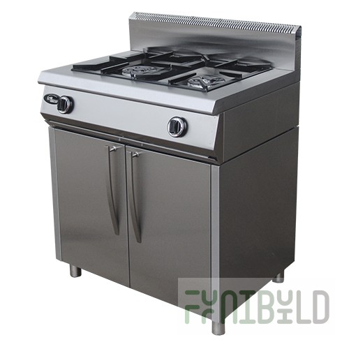 Gas stove 2-burner without oven (on stand) F2PG/600/50037 (600x800x1050mm, 13 kW)