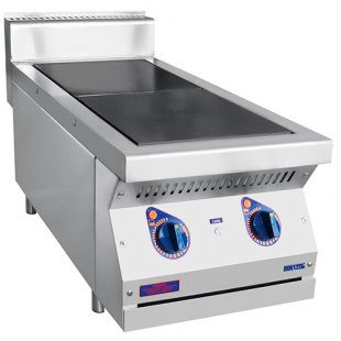 Electric stove 2-burner tabletop without oven EPK-27N (all stainless steel) series 700 (400x760x(370)485mm, 5.6 kW, 220/380V)