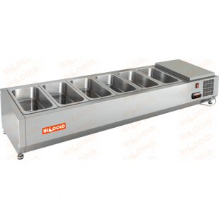 Showcase HICOLD VRTO 1390 (1390x385x248mm, 0.15 kW, 220V, +2...+7 °C)