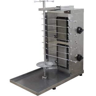 Gas shawarma-kebab maker ShShG-2-2 (515x770x875(895) in, 220V, 2 gas burners, without motor)
