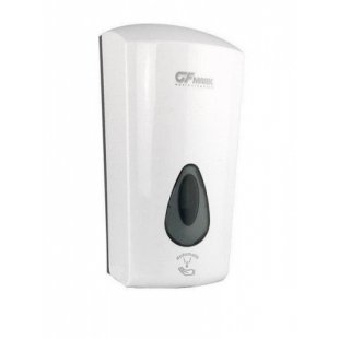 Touch dispenser for liquid soap, ABS plastic, white, large, with a drop peephole, 1000 ml, L 145 x D 140 x H 280 in