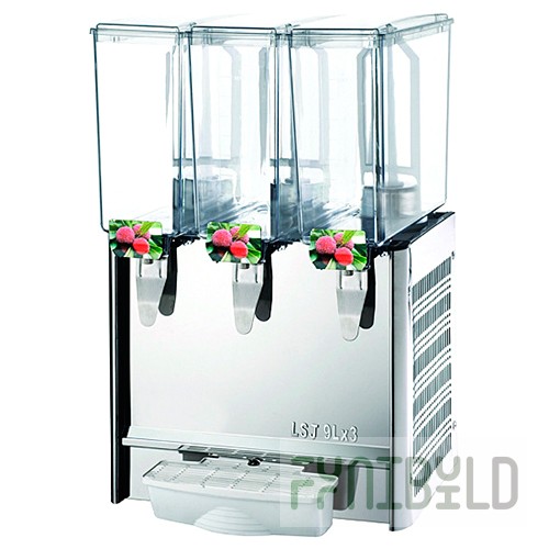 Juice cooler LSJ9X3 (410x410x670mm, 3x9l, +7...+12°С, 0.38 kW, 220V)