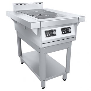 Induction cooker PEI-20-30-01, (465(675)х850х860(880)mm 2 conf., 6 kW, 380V)