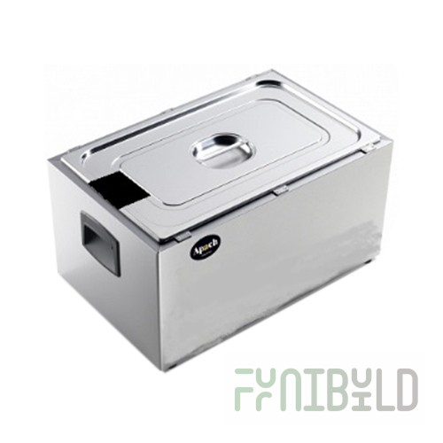 APACH bath for thermostat ASV2 (565x360x230 in, GN1/1, stainless steel with lid)