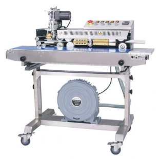 Roller conveyor sealer FRSC-1010III with date and air pumping (1065x540x1020 in)