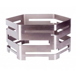 Buffet base hexagon 300x150mm, stainless steel art. 00416
