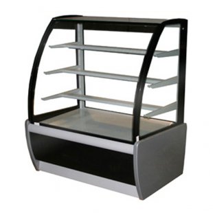 Showcase medium-temperature air conditioning 1300x700x1280mm, K70 VV 1.3-1 (VHSv - 1.3d Carboma Lux) Techno+0..+7C, 3 shelves