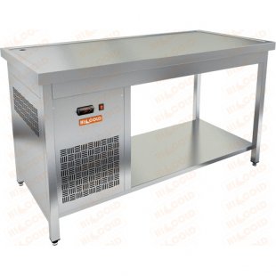 Open table with a cooled tabletop Hicold SO-15/7 (1500x700x850mm, +2...+10 °C)