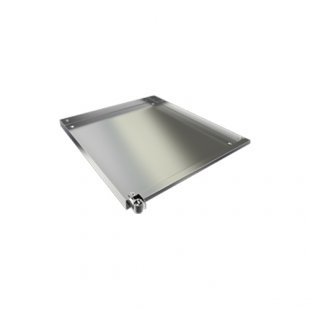 Pallet with rotary tap LTO-PN, 550x655x46mm, stainless steel.