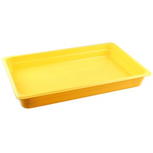 Gastronorm container without lid p/p GN 1/1, H-65, 530x325x65mm, (plastic, yellow) 422107306, in pack. 7 pcs.
