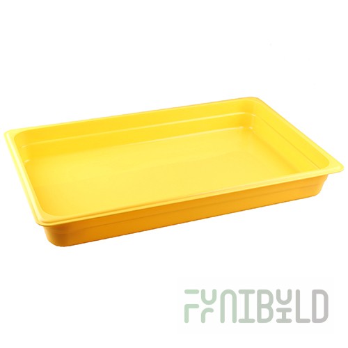 Gastronorm container without lid p/p GN 1/1, H-65, 530x325x65mm, (plastic, yellow) 422107306, in pack. 7 pcs.
