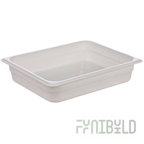 Gastronorm container without lid p/p GN 1/2, H-65, 325x265x65 in, (white plastic), in pack.14. 422107416