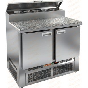 Pizza table Hicold PZE2-11GN (1/6) stone (1000x700x1050mm, +2...+10 °C)