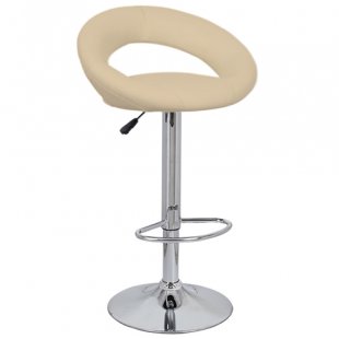 Bar stool MIRA, SRP (PVC eco-leather) art. WX-1189 (beige)