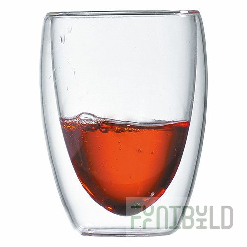 Mug 325ml thermos. glass. double walls PL-Proff Cuisine, art. 92000095/DL034, in pack. 12 pcs.