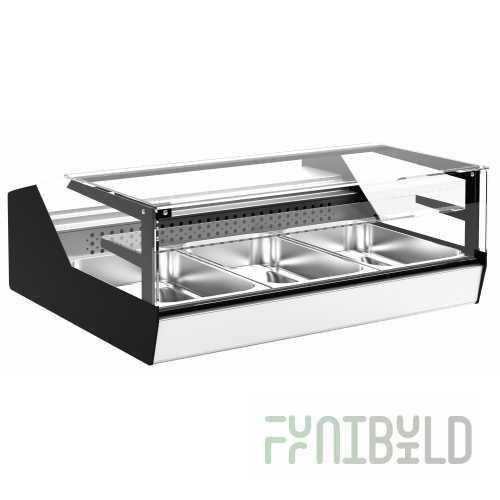 Thermal display case 1000x870x410mm, AC87 SH 1.0-1 (VT-1.0 Cube Argo XL TECHNO), up to +60C