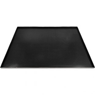 Perforated aluminum baking tray with non-stick coating 600x400 in