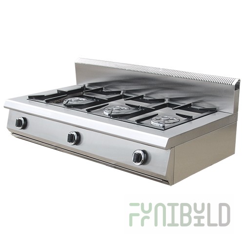 Gas stove 3-burner without oven (tabletop) F3PG/600/50055 (600x1120x330, 13.5 kW)