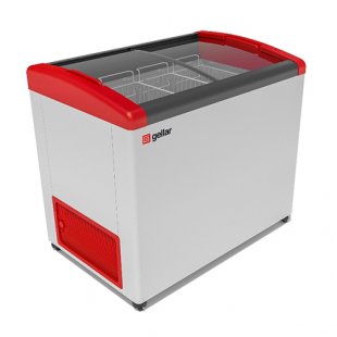 Chest freezer V=335l, GELLAR FG 375 E, -12..-25C, 1010x650x860, tilting glass (4 baskets)