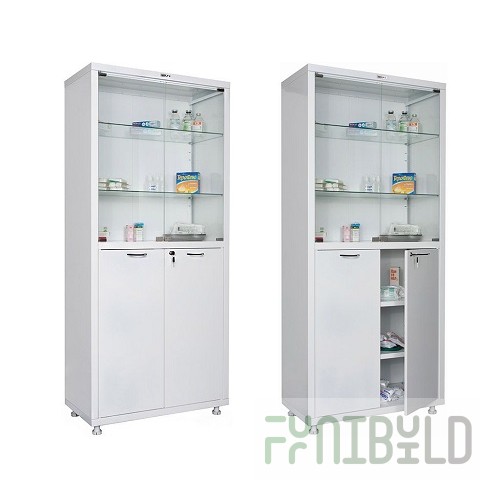 Medical cabinet MD 2 1780/SG 1750/1850x800x400