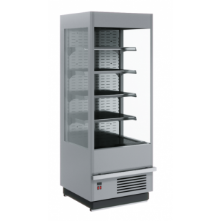 Medium-temperature wall-mounted display case 740x875x1930 in, FC 20-08 VM 0.7-2 gray/black (Carboma Cube 1930/875 VHSp-0.7) 0...+7C