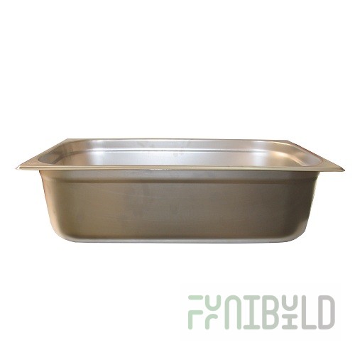 Gastronorm container without lid stainless steel GN-1/3 depth 100 (325x176x100 in., 3.3 l), in pack 10/20 pcs.