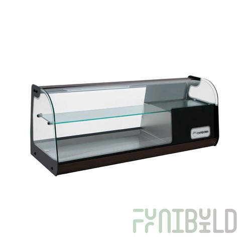 Medium-temperature bar display case 1790x370x425mm, A37 SM 1.8-11 (ВХСв-1.8 XL Сarboma) 0...+8С, 0.42 sq.m