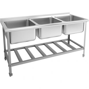 Solid-drawn washing bath EKONOM VMOtsb3-500ETsK with a side of 1700x700x870 in, (capacity 500x500x300 in)