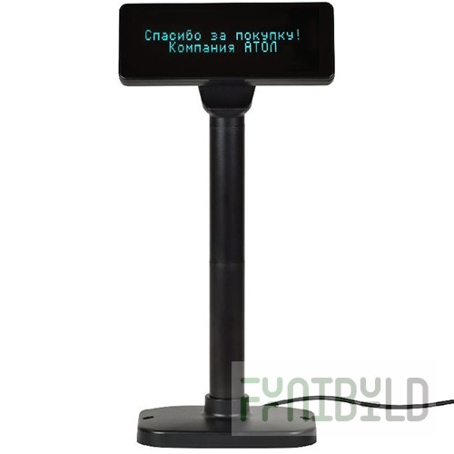 Customer display ATOL PD-2800 USB, black, green light filter