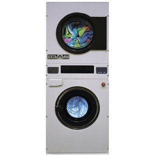 Professional washer-dryer set VSSK-10 (874 (1050) x 810 (1020) x 2112 (2250) in, loading capacity 10/10 kg, residual humidity 50/10%, electric, automatic, 380V, weight 400 (418) kg) VSSK-10.22141.