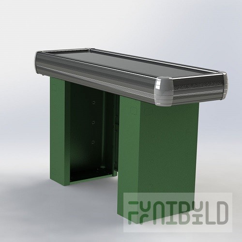 Checkout counter MINIMARKET 1500x500x900mm, without cashier's cabinet, straight tabletop art. inE-1500