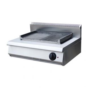 Electric tabletop frying surface (1/2 smooth, 1/2 ribbed, 800x600x330mm) F2PZHE/600