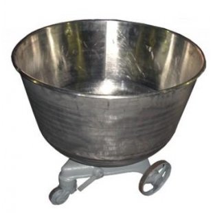 Bowl 330l for dough mixer Penzmash TMM-330 (880x880x1080mm, 40kg made of stainless steel with a trolley)