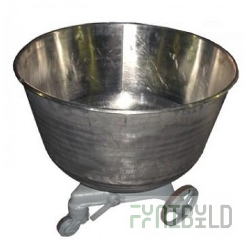 Bowl 330l for dough mixer Penzmash TMM-330 (880x880x1080mm, 40kg made of stainless steel with a trolley)