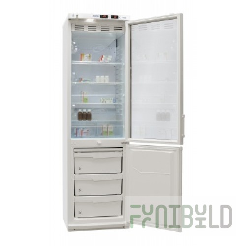 Combined laboratory refrigerator (270/130l) HL-340 metal/metal door