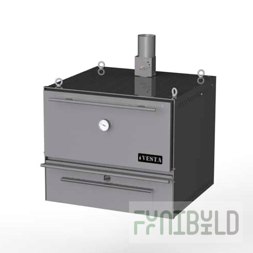 Barbecue oven VESTA 50 N (932x947x794mm, 110kg/h, stainless steel body)