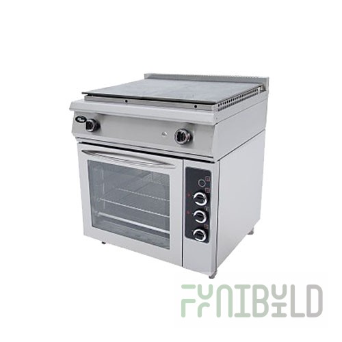 Solid surface gas stove with oven F5ZhTLSPDG/50010 (800x800x900, 17.3,220V)