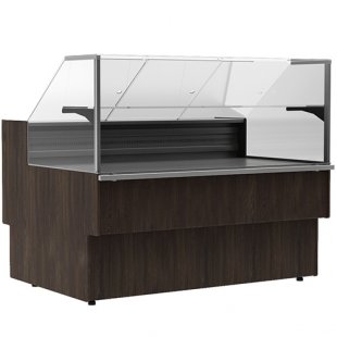 Medium-temperature display case 980x1110x1200mm, GC110 VM 0.94-1 wenge (VHS-0.94 Carboma GC110 dynamic) 0+7C WITHOUT SIDES