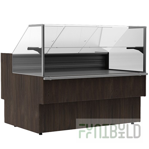 Medium-temperature display case 980x1110x1200mm, GC110 VM 0.94-1 wenge (VHS-0.94 Carboma GC110 dynamic) 0+7C WITHOUT SIDES