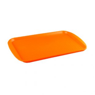 Rectangular plastic tray 420x300x20mm (orange) art. 422106708 in pack. 16 pcs.