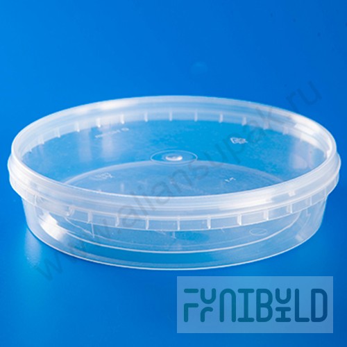 Jar 150 ml, D=140mm, with seal, bottom D=129mm, h=19mm