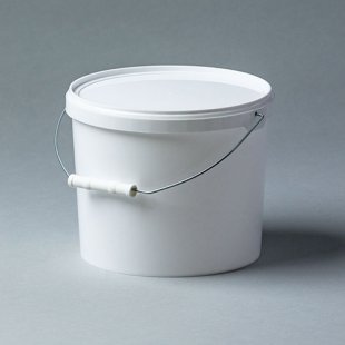 Round bucket 5.8 l. white, lock D=227 in
