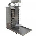 Gas shawarma-kebab maker ShShG-2-2-M (515x770x970(990) in, 220V, 2 gas burners, with motor)