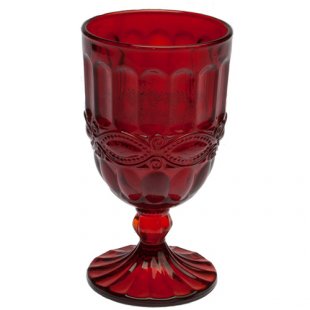 Wine glass 350ml glass, color ROSSO, SOLANGE Tognana, art. A9565350022, in pack. 6 pcs.