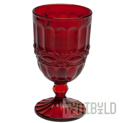 Wine glass 350ml glass, color ROSSO, SOLANGE Tognana, art. A9565350022, in pack. 6 pcs.